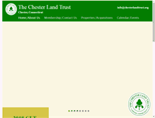 Tablet Screenshot of chesterlandtrust.org